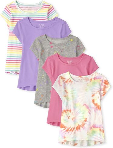 The Children's Place Girls Short Sleeve High Low Top in Saudi Arabia