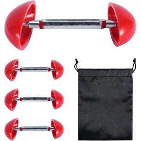 زوجان من ممادات الأحذية الصغيرة للأقدام العريضة مع حقيبة تخزين قابلة للتعديل وموسع الأحذية غير قابل للانزلاق لأقدام واسعة للنساء والرجال (أحمر) in Kuwait