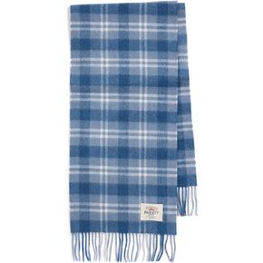 Faherty Men's Vintage Blue Plaid Scarf in Saudi Arabia
