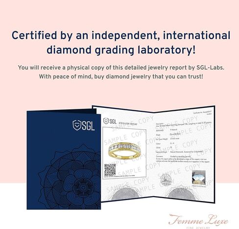 2.00 قيراط من الألماس والذهب الأبيض عيار 14 قيراط للنساء (اللون G-H، وضوح I2)، لا يسبب الحساسية، تغليف جاهز للهدايا، 7، معدن، ألماس, 7, معدن, ألماس in Kuwait