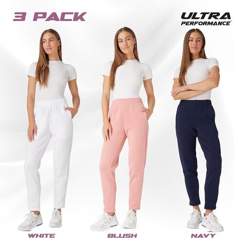 بنطال رياضي نسائي فائق الأداء مفتوح من الأسفل للنساء، 3 قطع من السراويل النسائية (مقاس إضافي) in Kuwait