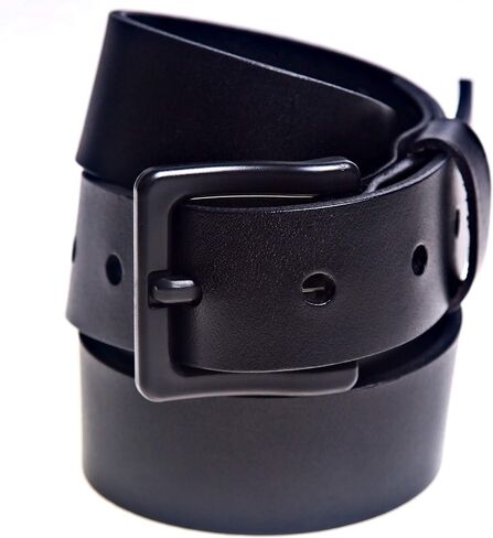 Beep Free 1 3/8" Italian Leather Belt | Airport Friendly | Metal Free in Saudi Arabia
