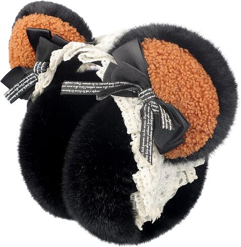 MioCloth Bear Ear Earmuff for Women Girls Foldable Headband Cold Weather Outdoor Ear Cover Winter Accessories Animal Costume in Saudi Arabia