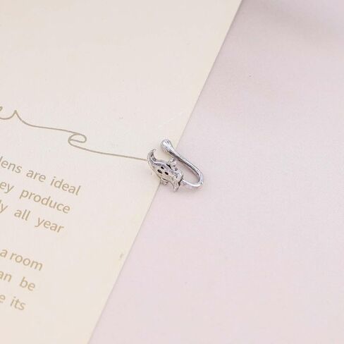 Iaceble Boho الحاجز الأنفي المزيف الدائري الكريستالي على شكل نجمة الأنف الدائري الذهبي تشيكوسلوفاكيا الأنف الكفة الدائري نجمة غير ثقب الأنف الدائري U شكل كليب على الأنف الدائري انحناء الأنف الدائري مجوهرات للنساء والفتيات (النجمة الذهبية) in Kuwait