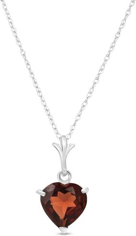 Galaxy Gold GG 14K Gold Jewelry Set - Necklace and Earrings w/Natural Heart-shaped Garnets in Saudi Arabia