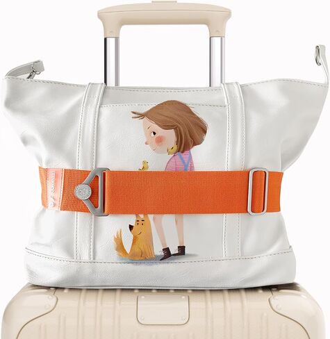 Luggage Belt Strap Add a Bag Luggage Strap,2-in-1 Suitcase Strap Travel Accessories,Luggage Strap Carry On Luggage Elastic Adjustable Luggage Strap Airport Luggage Belt Orange in Saudi Arabia