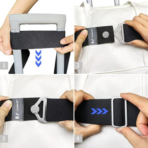 Luggage Belt Strap Add a Bag Luggage Strap,2-in-1 Suitcase Strap Travel Accessories,Luggage Strap Carry On Luggage Elastic Adjustable Luggage Strap Airport Luggage Belt Orange in Saudi Arabia