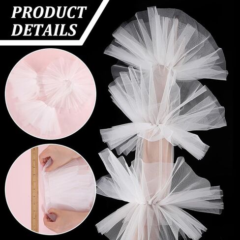 BENECREAT 1 Pair Removable Puff Sleeves for Wedding Dress, 28.5cm Long Ivory Spandex Cuff Silky for Wedding, Opera, Banquets and Party, 8mm Thick in Saudi Arabia