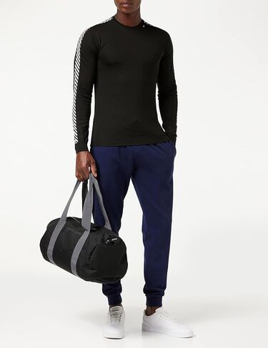 Helly Hansen Men's Standard LIFA Stripe Performance Long Sleeve Crewneck Thermal Baselayer Top, 998 Black, Small in Saudi Arabia