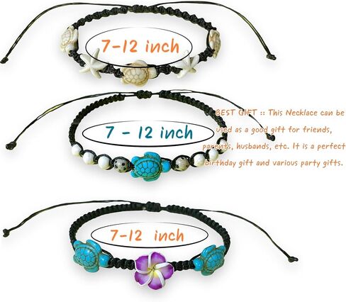 Bracelet Hawaiian Plumeria Flower Sea Turtle Bracelet Turtle Hemp Bracelet in Kuwait