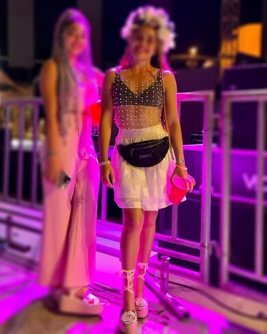 فستان شبكي من حجر الراين للنساء، فستان من اللؤلؤ، قميص نسائي من اللؤلؤ، قميص شبكي مثير من اللؤلؤ، بلوزة فستان كريستالية مثيرة in Kuwait