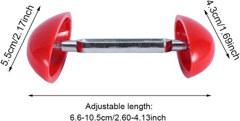 زوجان من ممادات الأحذية الصغيرة للأقدام العريضة مع حقيبة تخزين قابلة للتعديل وموسع الأحذية غير قابل للانزلاق لأقدام واسعة للنساء والرجال (أحمر) in Kuwait