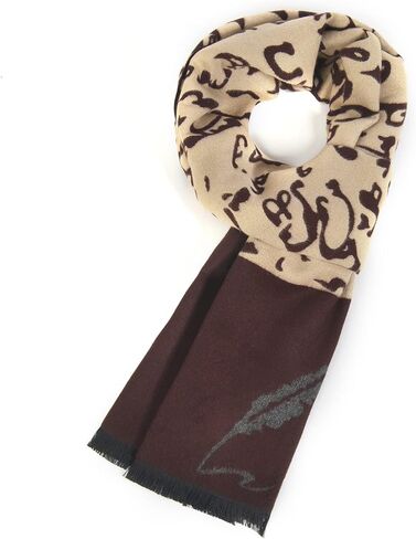 Your SMILE وشاح رجالي فاخر ناعم ودافئ أنيق منقوش من الكشمير الفاخر بملمس حراري لفصل الشتاء والخريف in Kuwait