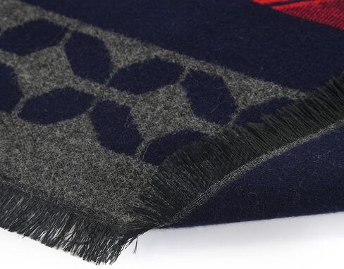 Your SMILE وشاح رجالي فاخر ناعم ودافئ أنيق منقوش من الكشمير الفاخر بملمس حراري لفصل الشتاء والخريف in Kuwait