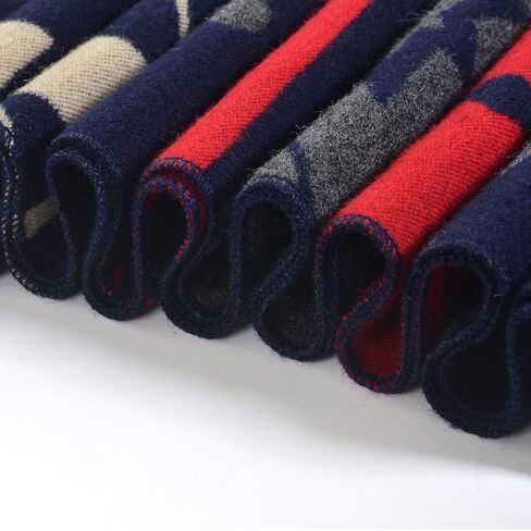 Your SMILE وشاح رجالي فاخر ناعم ودافئ أنيق منقوش من الكشمير الفاخر بملمس حراري لفصل الشتاء والخريف in Kuwait