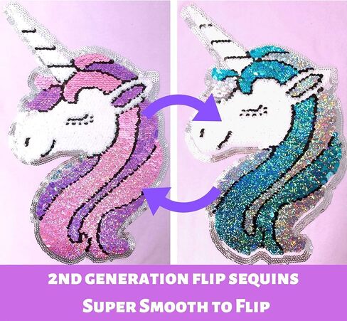 HH Family Unicorn Shirts for Girls Flip Sequin Kids Top Tee Clothes in Kuwait
