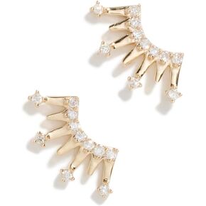 أقراط Adina Reyter النسائية 14k Pave Crown Post in Kuwait