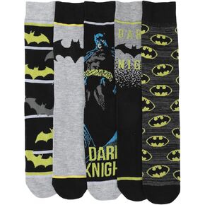 Bioworld Batman Adult Crew Socks - 5-Pack of Dark Knight Comfort! in Saudi Arabia