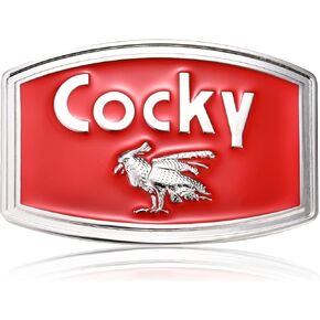 MUSVIKY Cocky Rooster أسود أحمر حزام أبازيم حزام غربي رعاة البقر للرجال والنساء والمراهقين