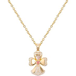 Gold Pendant Necklace, Flower Rudder Compass Necklace for Women Girls, Four Leaf Clover Saturn Moon Star Gold Plated Chain Dainty Necklaces Trendy Jewelry Packaging Wedding Anniversary Birthday Gift for Her in Saudi Arabia