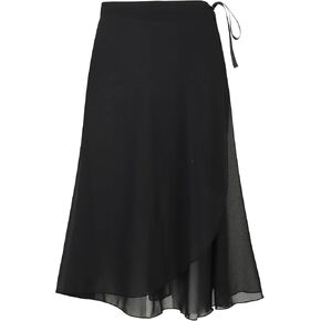 Deesorxin Ballet Skirt for Women Long Wrap Skirt Sheer Dance Costumes with Adjustable Waist tie for Adult Ladies Big Girls in Kuwait
