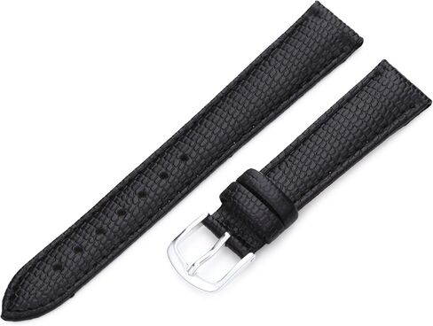 Hadley-Roma 16mm 'Women's' Leather Watch Strap, Color:Black (Model: LSL725RA 160) in Saudi Arabia
