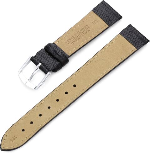 Hadley-Roma 16mm 'Women's' Leather Watch Strap, Color:Black (Model: LSL725RA 160) in Saudi Arabia