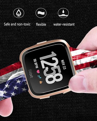 ANDRIU Compatible with Versa 4/Versa 3/Sense/Sense 2 Band for Women Girl, Cute Fadeless Replacement Sport Band Strap for Versa 4/Versa 3 Smartwatch in Saudi Arabia