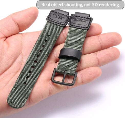 16mm g shock Replacement Strap Compatible with Casio GA100 110 120 700 2100 DW5600 6900 AWG-M100 GW9400 Nylon Leather Bracelet Watch Band Watch Accessories in Saudi Arabia