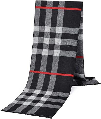 DREYOLIFE Mens Super Soft Classic Cashmere Feel Winter Scarf in Kuwait