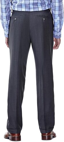 Haggar Men's Eclo Repreve Stria Pleat Front Dress Pant in Saudi Arabia