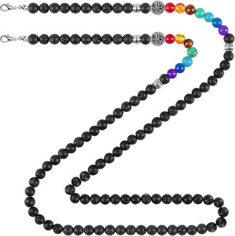 سلسلة نظارات Ucharmbead للنظارات الشمسية وحزام شاكرا جوهرة حجر مطرز بقناع وحبل قناع الوجه وقلادة للنساء والرجال in Kuwait