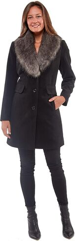 INTL d.e.t.a.i.l.s Women's Faux Wool Fashion Jacket in Saudi Arabia