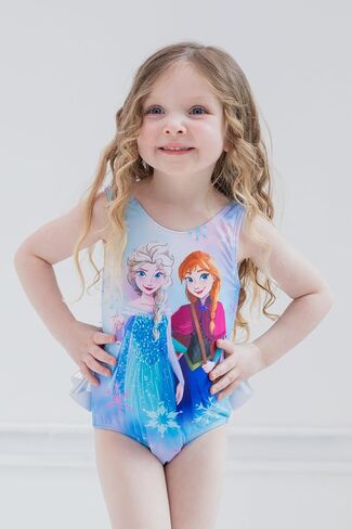 Disney Frozen Princess Anna Elsa Toddler Girls One Piece Bathing Suit Tie Dye Multicolor 2T in Saudi Arabia