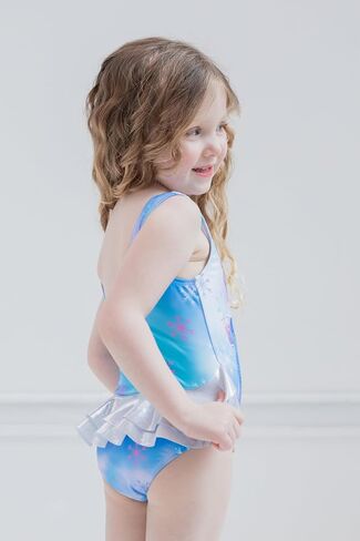 Disney Frozen Princess Anna Elsa Toddler Girls One Piece Bathing Suit Tie Dye Multicolor 2T in Saudi Arabia
