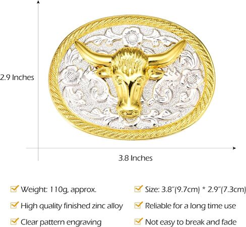 BBOTEN Western American Star Belt Buckle Large Texas Belt Buckles for Men Dad Horse Belt Buckles Men Western Cowboy in Saudi Arabia