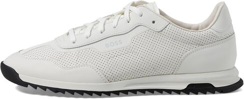BOSS Men's Zayn Low Profile Leather Mesh Sneaker in Kuwait