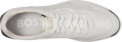 BOSS Men's Zayn Low Profile Leather Mesh Sneaker in Kuwait