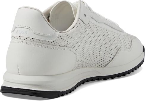 BOSS Men's Zayn Low Profile Leather Mesh Sneaker in Kuwait