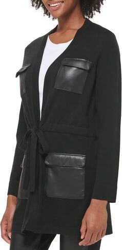 Calvin Klein Women's Sweater Trench Long Acrylic in Saudi Arabia