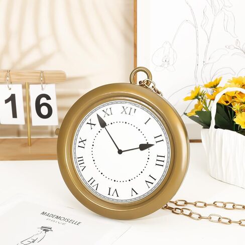 Fuyamp 2 قطعة قلادة ساعة ذهبية ضخمة على شكل أرنب أبيض على مدار الساعة الهيب هوب مغني الراب على مدار الساعة قلادات على شكل أرنب أبيض إكسسوارات أزياء لعيد الفصح وحفلات الهالوين in Kuwait