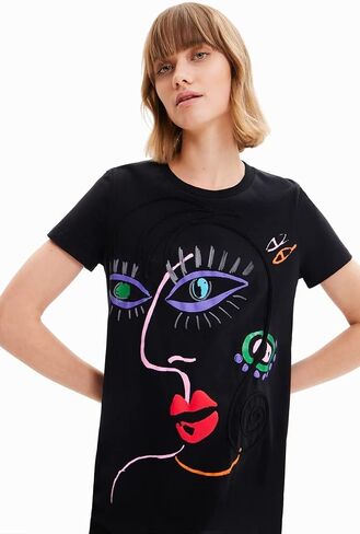 Desigual Women's Woman Knit Dress Short Sleeve in Saudi Arabia