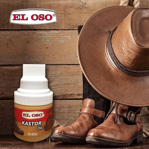 El Oso - Leather Kastor Oil For Shoe Care , Leather Oil, lubricate Leather , soften and resist moisture, Leather Conditioner, 4.58 OZ in Kuwait