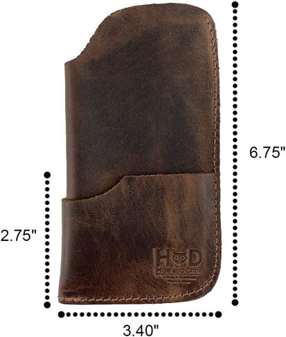Hide & Drink, Rustic Sunglasses Case & Wallet Handmade from Full Grain Leather in Saudi Arabia
