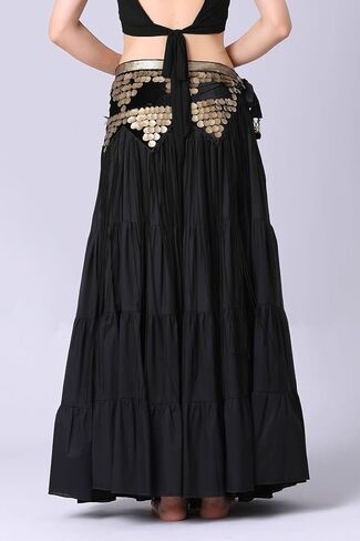 Triangle Shells Coins Pattern Belly Dance Long Tassel Hip Scarf Festival Costume Women Dance Wear Accessories Belt in Saudi Arabia