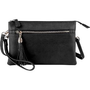 Solene Women's Lightweight Multi Compartment Wristlet Clutch Wallet Crossbody Bag in Kuwait