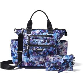 Baggallini Womens 3-in-1 Convertible Backpack With RFID Phone Wristlet, Black Opal in Saudi Arabia