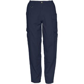 5.11 Tactical Women's Cotton Canvas Military Work Pants, Self-Adjusting Waistband, D-Ring, Fire Navy, 2R, Style 64358