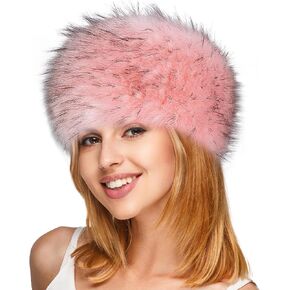 Yetagoo Faux Fur Women Russian Cossack Hat for Ladies Winter