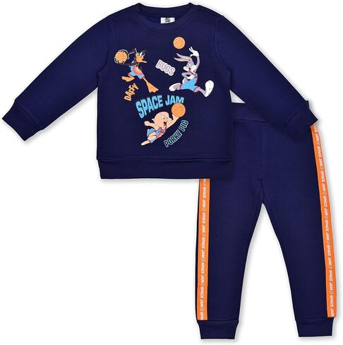 Looney Tunes Space Jam Long Sleeve Shirt and Jogger Pant Set for Toddler Boy and Little Kids in Saudi Arabia